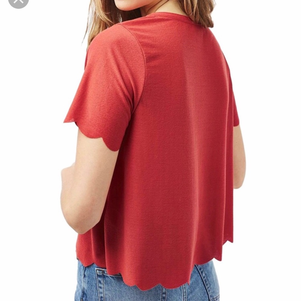 Topshop Scallop Tee